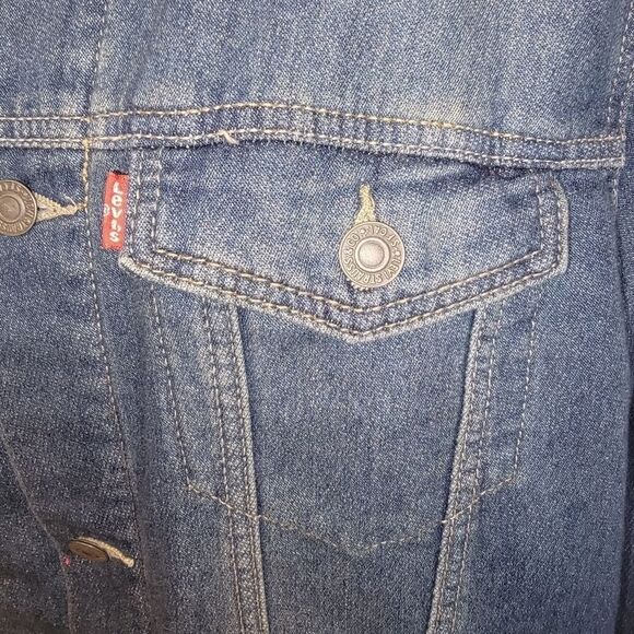 Levi's Boy's stretch denim jean jacket size XL (13-15yrs) - Picture 3 of 7